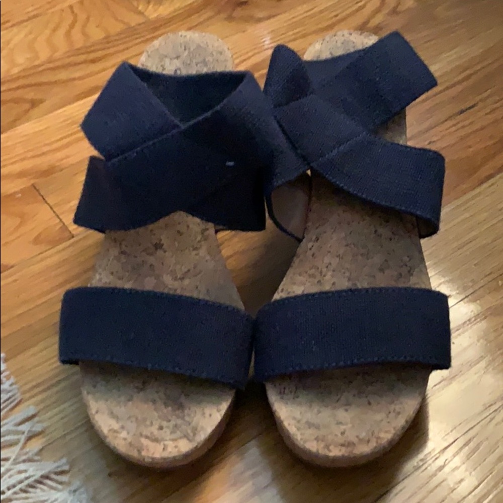 Lucky Brand Marinah cork wedge sandals